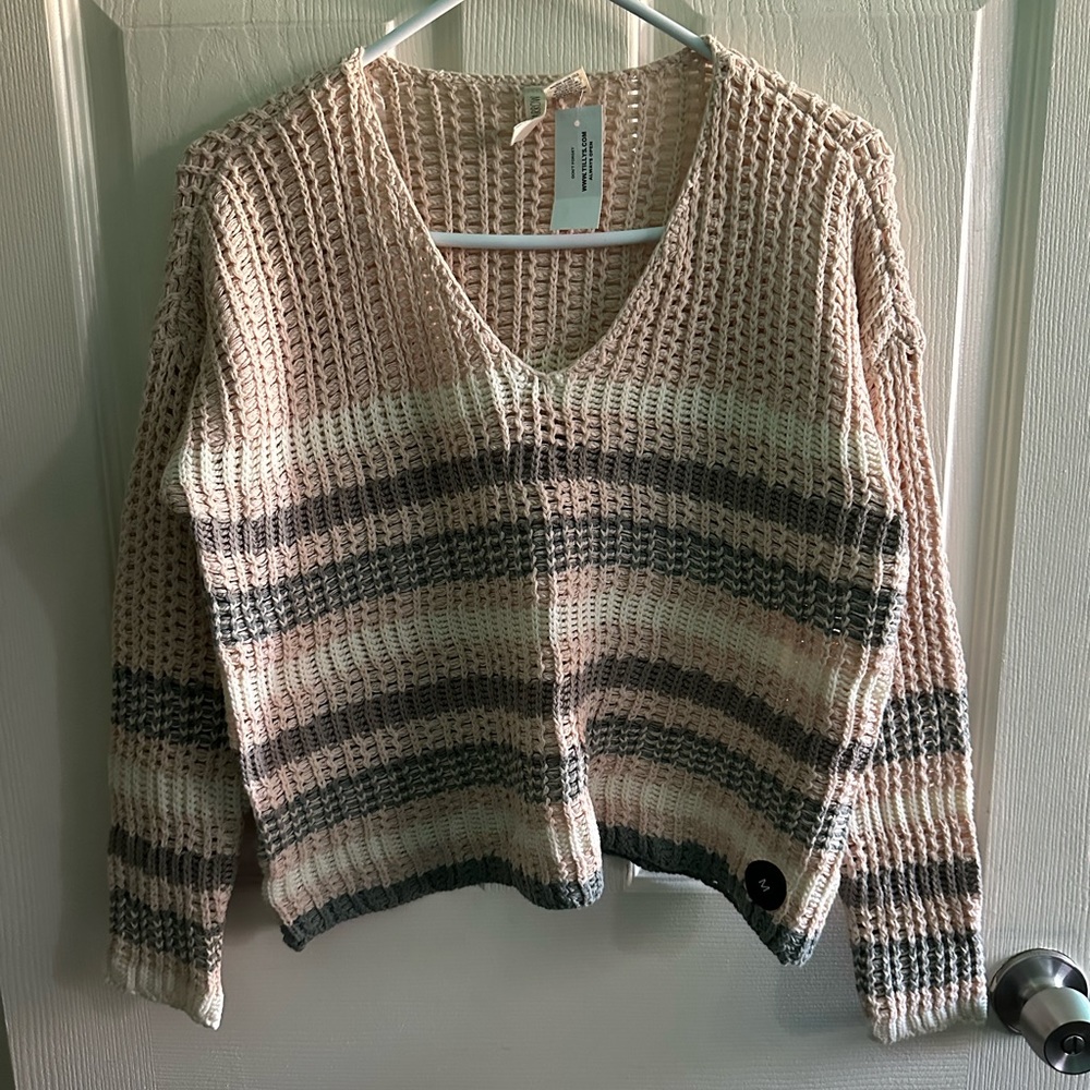 Striped Neutral Sweater